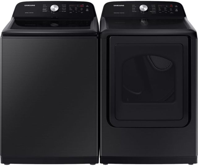 Samsung Brushed Black Laundry Pair-0