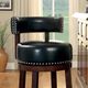 Furniture of America® Shirley 2-Piece 25" Black/Dark Oak Counter Stool Set-2
