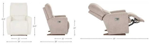La-Z-Boy® Cassian Dark Chocolate Power Rocking Recliner with Headrest-2