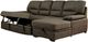 Furniture of America® Alcester 2-Piece Brown Right-Arm Facing Pullout Sleeper Sectional and Chaise-4