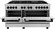 ZLINE Autograph Edition 60" Satin Stainless Steel Pro Style Dual Fuel Range-3