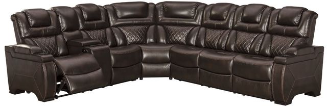 Signature Design by Ashley® Warnerton 2-Piece Chocolate Power Reclining Living Room Set-1