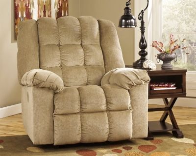 Signature Design by Ashley® Ludden Sand Power Rocker Recliner-1