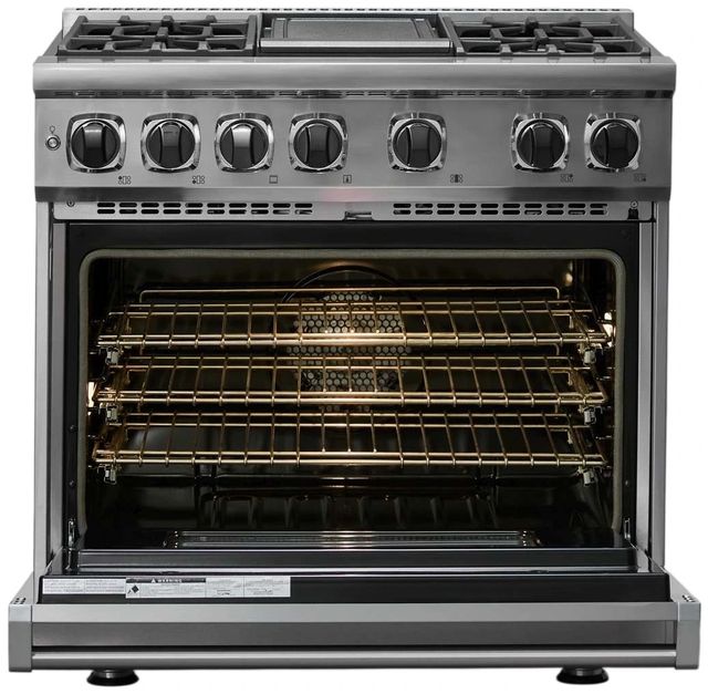 Viking® 7 Series 36" Stainless Steel Pro Style Dual Fuel Range-1
