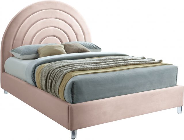 Meridian Furniture Rainbow Pink Full Bed-0