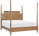 Legacy Classic Vintage Market Barnwood Oak Queen High/Low Poster Bed-0