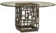 Tommy Bahama® Furniture Ocean Club South Sea 60'' Glass Top Dining Table with Dark Mocha Brown Base-0