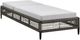 Armen Living Alegria Black/Gray Aluminum/Fabric/Rope Outdoor Chaise Lounge-4