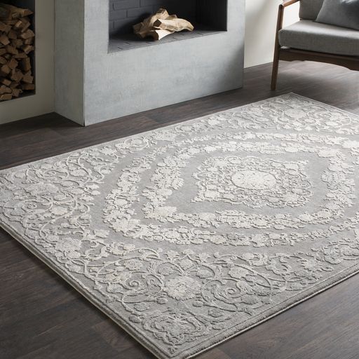 Surya Tibetan Charcoal 5'x8' Area Rug-1