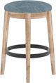 Canadel Loft Natural Washed Upholstered Swivel Stool-0