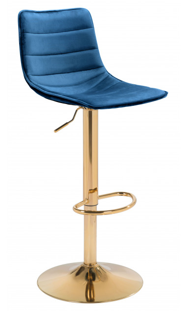 Zuo® Modern Prima Dark Green/Gold Bar Chair-0