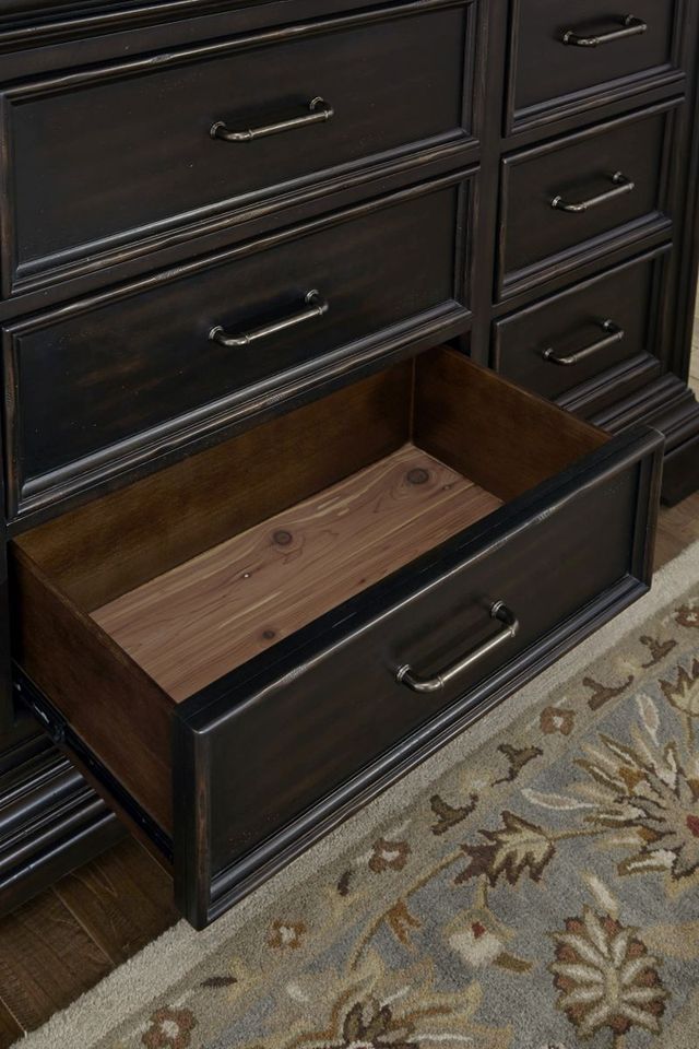 Pulaski™ Caldwell Brown Dresser and Mirror-3