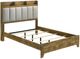 Coaster® Henderson Light Gray/Medium Oak Eastern King Panel Bookcase Bed-0