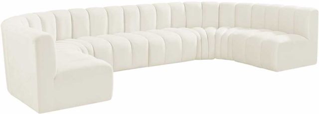 Meridian Furniture Arc 8-Piece Cream Upholstered Modular Sectional-0