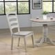 Winners Only® Ridgewood Gray/Oat Arched Ladder Back Dining Side Chair-2