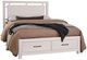 Vaughan-Bassett Lodge & Loft Soft White King Floating Panel Storage Bed-0