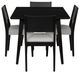 Powell® Cosgrove 5-Piece Black/Light Gray Upholstered Dining Set-3