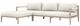 Four Hands Sherwood 2-Piece Fabric/Wooden Left-Arm Facing Outdoor Chaise Sectional -0