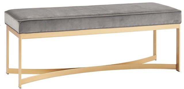 Olliix by Martha Stewart Grey Secor Bench-1