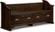 Vaughan-Bassett Laurel Tobacco King Poster Bed With Storage Bench-2