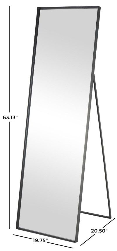Deco Marche Black Foldable Floor Mirror-3