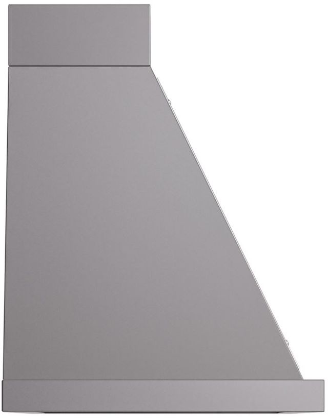 Ilve® Nostalgie II Noblesse 40" Graphite Matte Wall Mounted Range Hood with Chrome Trim-2