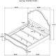 Coaster® Revello Ecru/Washed Mango California King Panel Bed-3