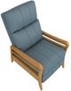 Best® Home Furnishings Customizable Ryberson Leather Manual High Leg Recliner with Honey Birch Legs-2