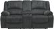 Signature Design by Ashley® Draycoll Slate Manual Reclining Loveseat and Console-1