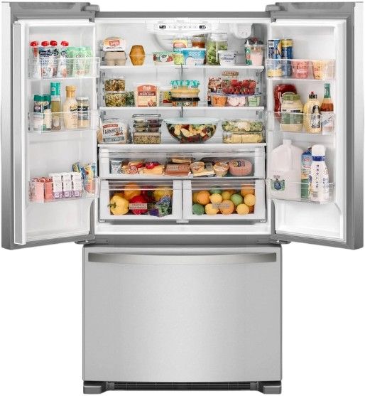 Whirlpool® 36" 20.0 Cu. Ft. Fingerprint Resistant Stainless Steel Counter Depth French Door Refrigerator-2