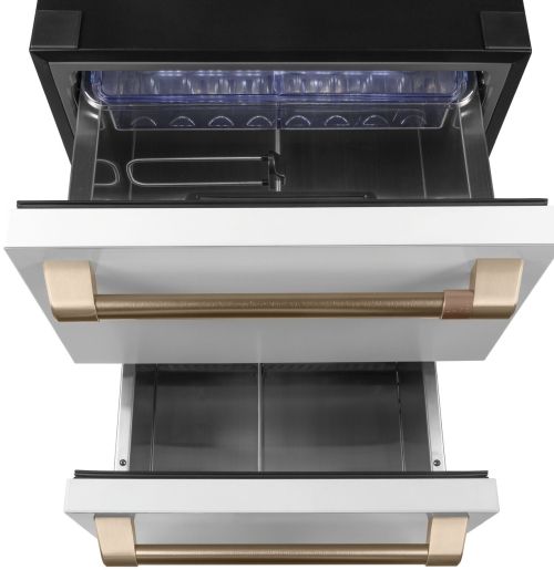 Café™ 5.7 Cu. Ft. Matte White Refrigerator Drawers-1