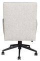 Vanguard Furniture® Thom Filicia Home Brattle Road Flat Black/Topeka Fog Desk Chair-2