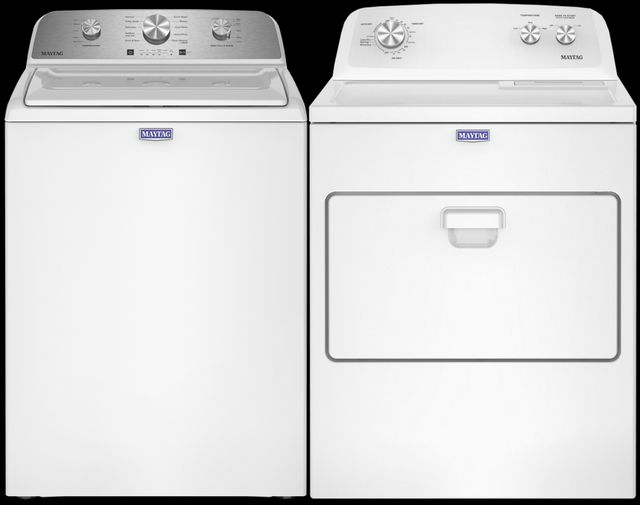 Maytag® White Top Load Washer & Electric Dryer Laundry Pair-0