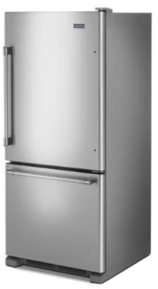 Maytag® 30" 18.7 Cu. Ft. Fingerprint Resistant Stainless Steel Bottom Freezer Refrigerator-4