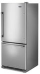 Maytag® 30" 18.7 Cu. Ft. Fingerprint Resistant Stainless Steel Bottom Freezer Refrigerator-4