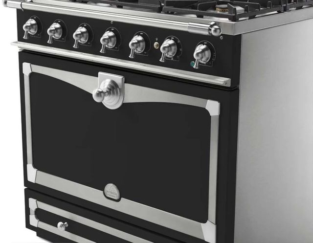 La Cornue CornuFe´ 90 36" Matte Black Pro Style Dual Fuel Range-2