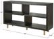 Stylecraft Norman Wyatt Home Ebony Woodgrain Console Table-2