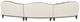 Michael Amini® Camellia Field 3-Piece Warm Pecan Sofa-3