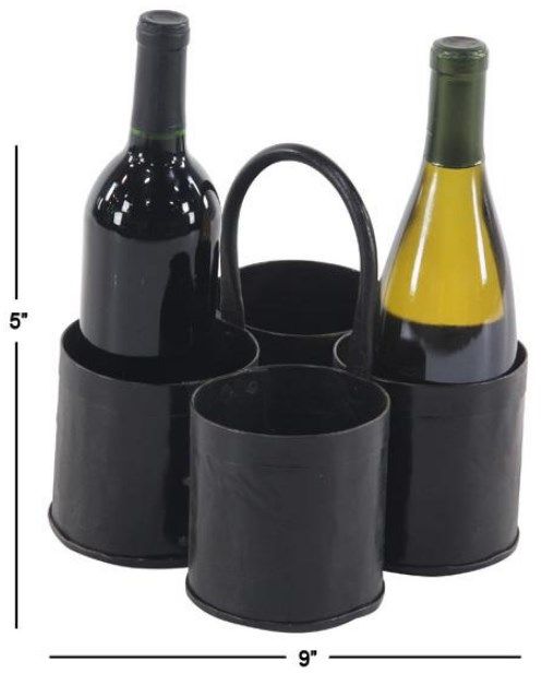 Deco Marche Gray Wine Holder-2