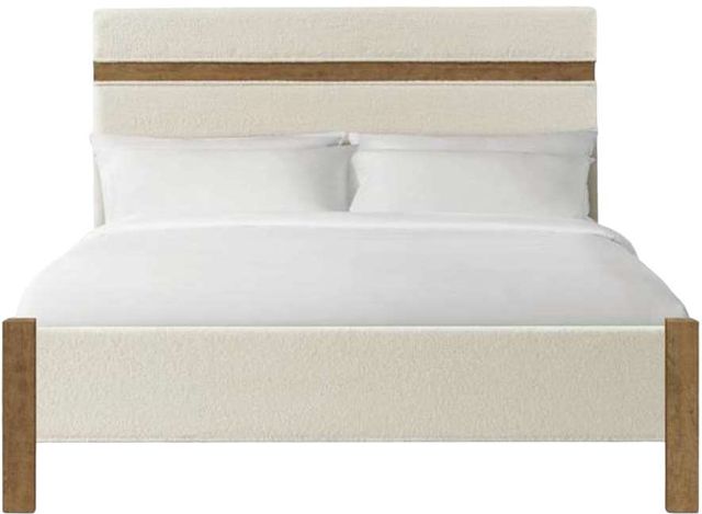 Riverside Furniture Bozeman Toasted Almond/White Queen Upholstered Bed-1
