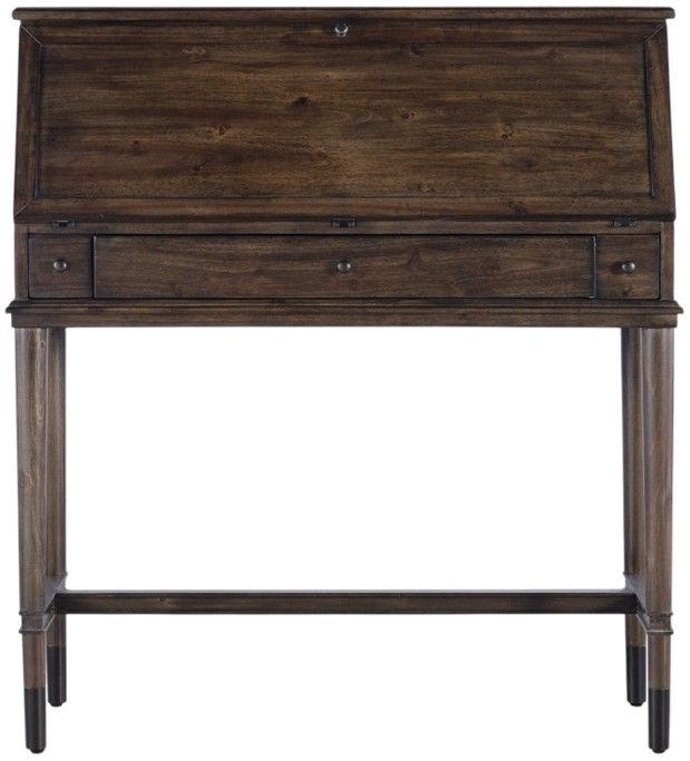 Hooker® Furniture Commerce and Market Secretariat Dark Natural Secretary Desk-2