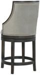 Fairfield® Customizable Pelle Provisions Robroy Leather Swivel Counter Stool-3
