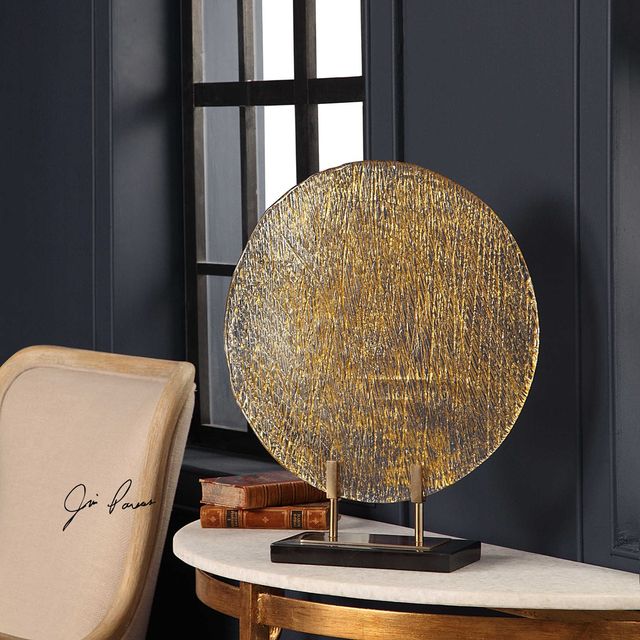 Uttermost® Layan Gold Art Glass Charger-1