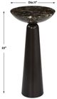 Uttermost® Hastings Brown Accent Table with Dark Bronze Base-2