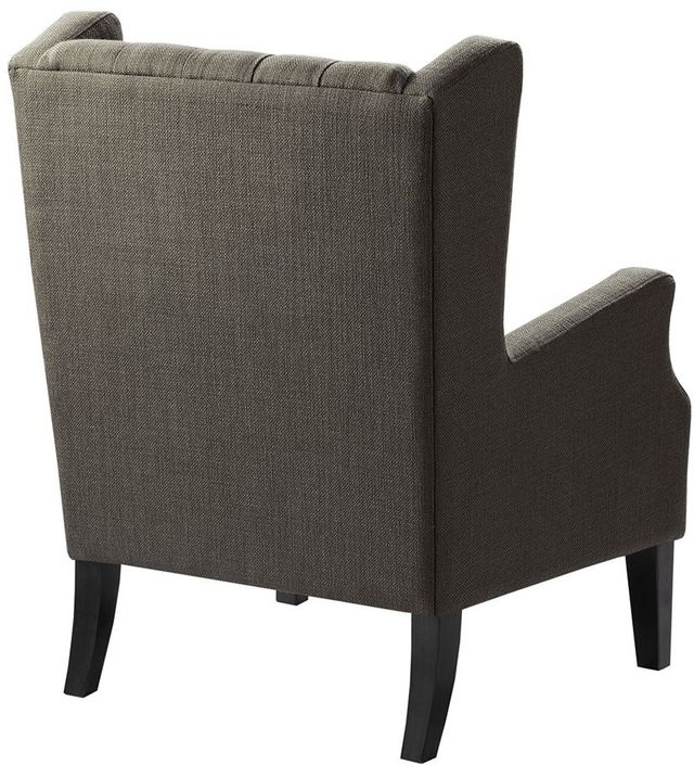 Olliix by Madison Park Grey Maxwell Button Tufted Wing Chair-1