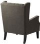 Olliix by Madison Park Grey Maxwell Button Tufted Wing Chair-1