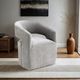 Furniture of America® Tresa Light Gray Arm Chair with Casters-1