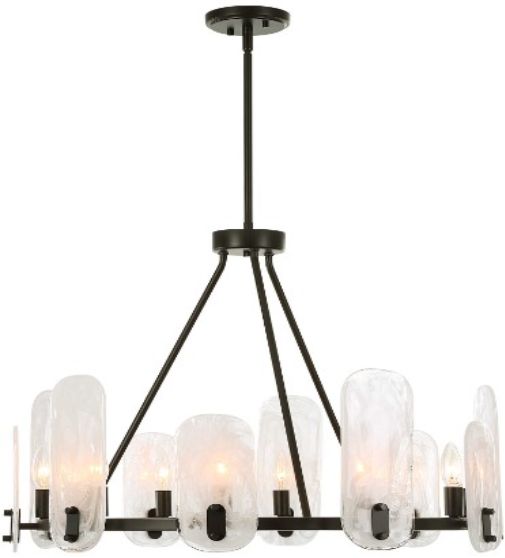 Uttermost® Ellipse Dark Bronze 10-Light Chandelier-0