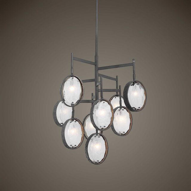 Uttermost by Kalizma Home Maxin Dark Bronze 9 Light Chandelier-1