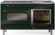 Ilve® Nostalgie II Series 60" Emerald Green Pro Style Dual Fuel Range-3
